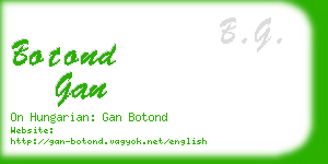 botond gan business card